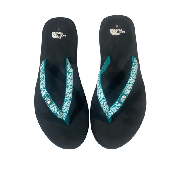 The North Face Turquoise and Black Sandals - Picture 1 of 8